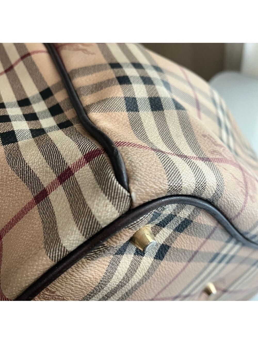 BURBERRY HAYMARKET CHECK HOBO - Picture 9 of 16
